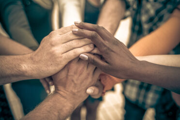 Hands joined in unity